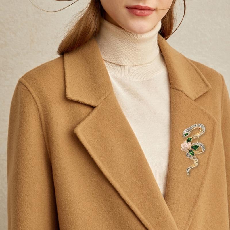 Vintage Rose Snake Brooches Artistic Snake Brooch Charm For Women And Men A Perfect Addition To Any Ensembles