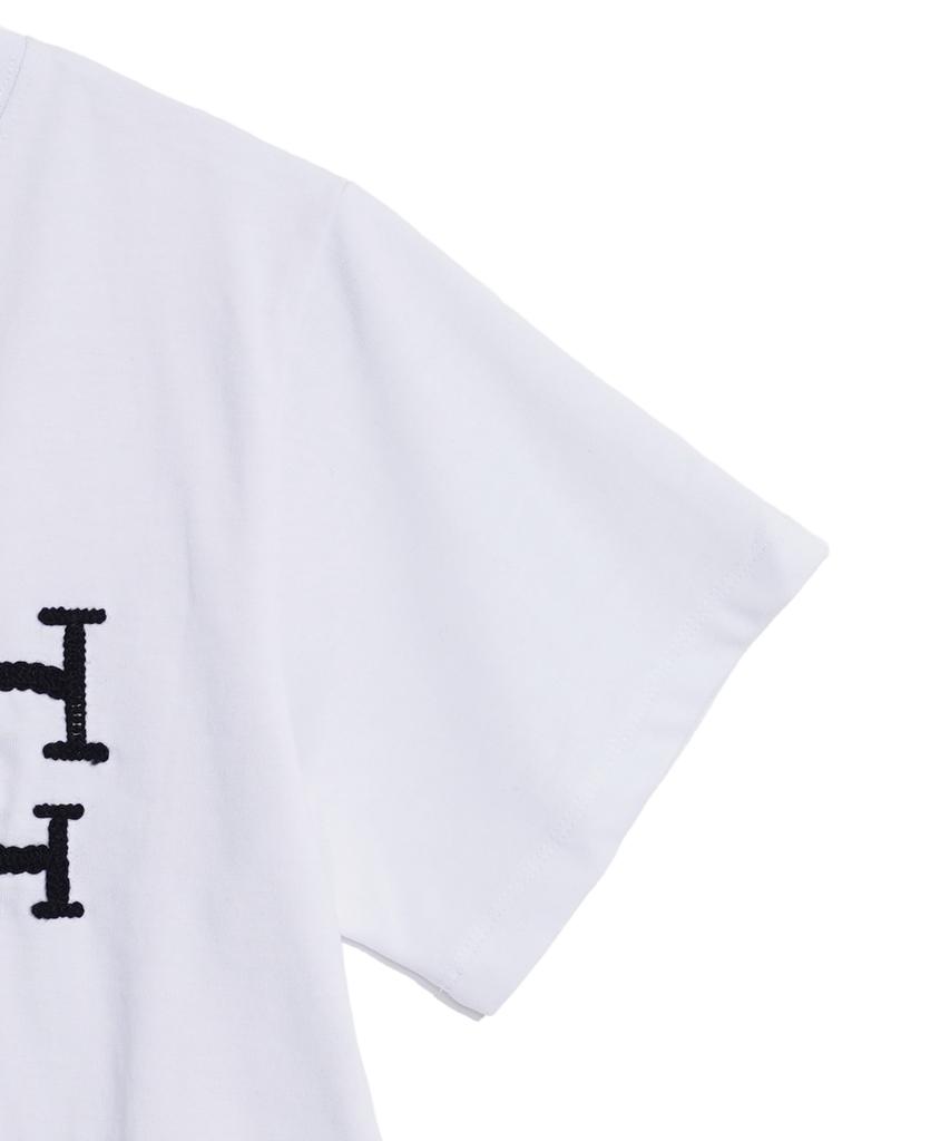 HARDCORE HAPPINESS Hch Embroidered Crop T-Shirt_White