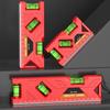 Magnetic Torpedos Level and Ruler, 180/90/45/45 Degree Bubble,Horizontals Ruler Spirits Level for Woodworking