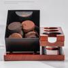 51-58mm Wooden Coffee Tamper Station Spring Tamper Holder Coffee Knock Box Distributor, Portafilter & Puck Screen Organizer Box