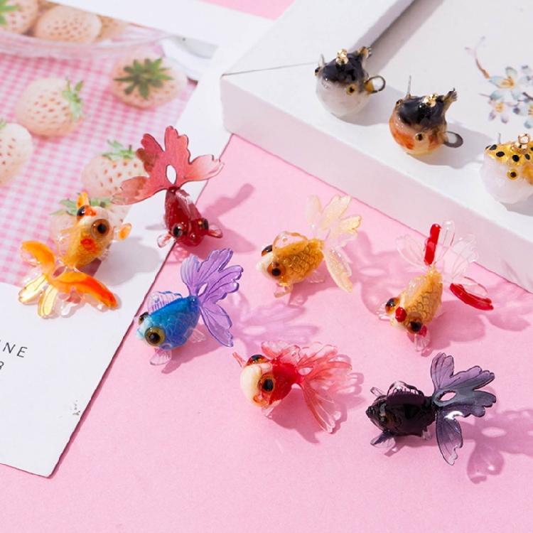 5 Pack Jewelry Accessories Fish Craft for DIY Necklaces Earrings and Bracelets