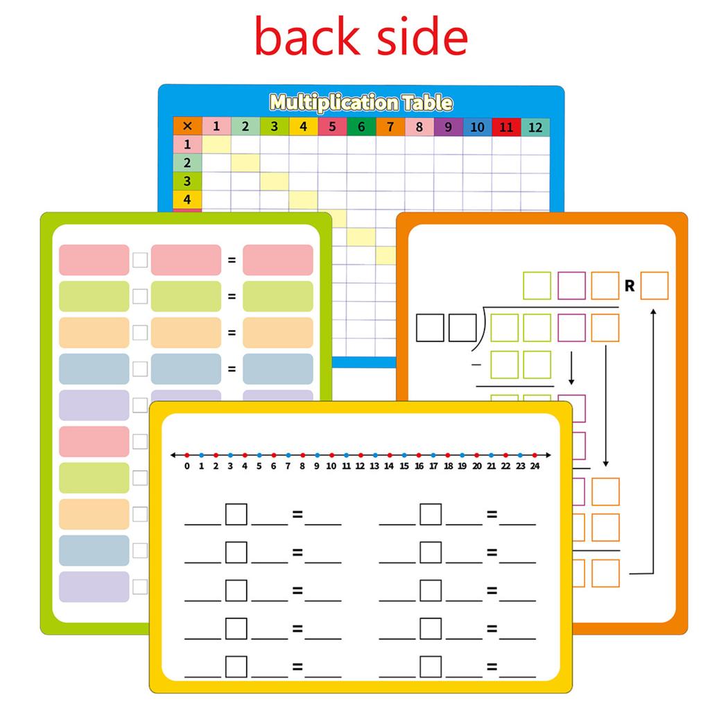 Erasable Flashcards For Learning Basic Arithmetic Operations Suitable For Children, School Training, And Early Education 20ml