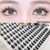 Wheat Ear False Eyelashes: 10 Rows of Photogenic, Natural-Looking, Thick, Comic-Style Segmented Lashes