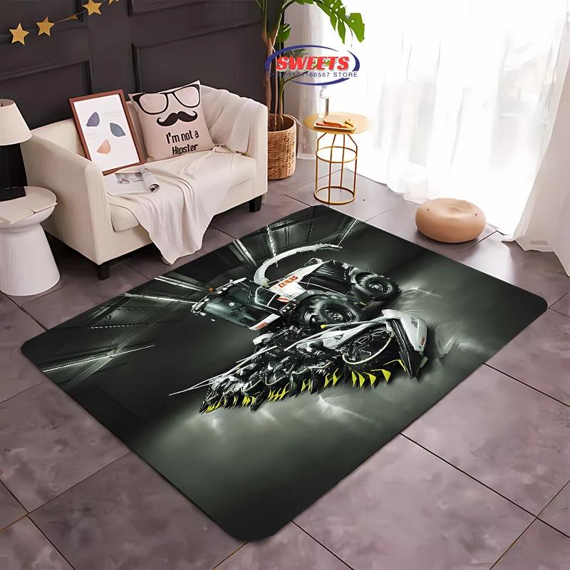 Large Machinery Tractor Series Pattern Large Carpet for Home Living Room Kids Bedroom,Sofa Doormat Floor Rug Anti-slip Decor Mat