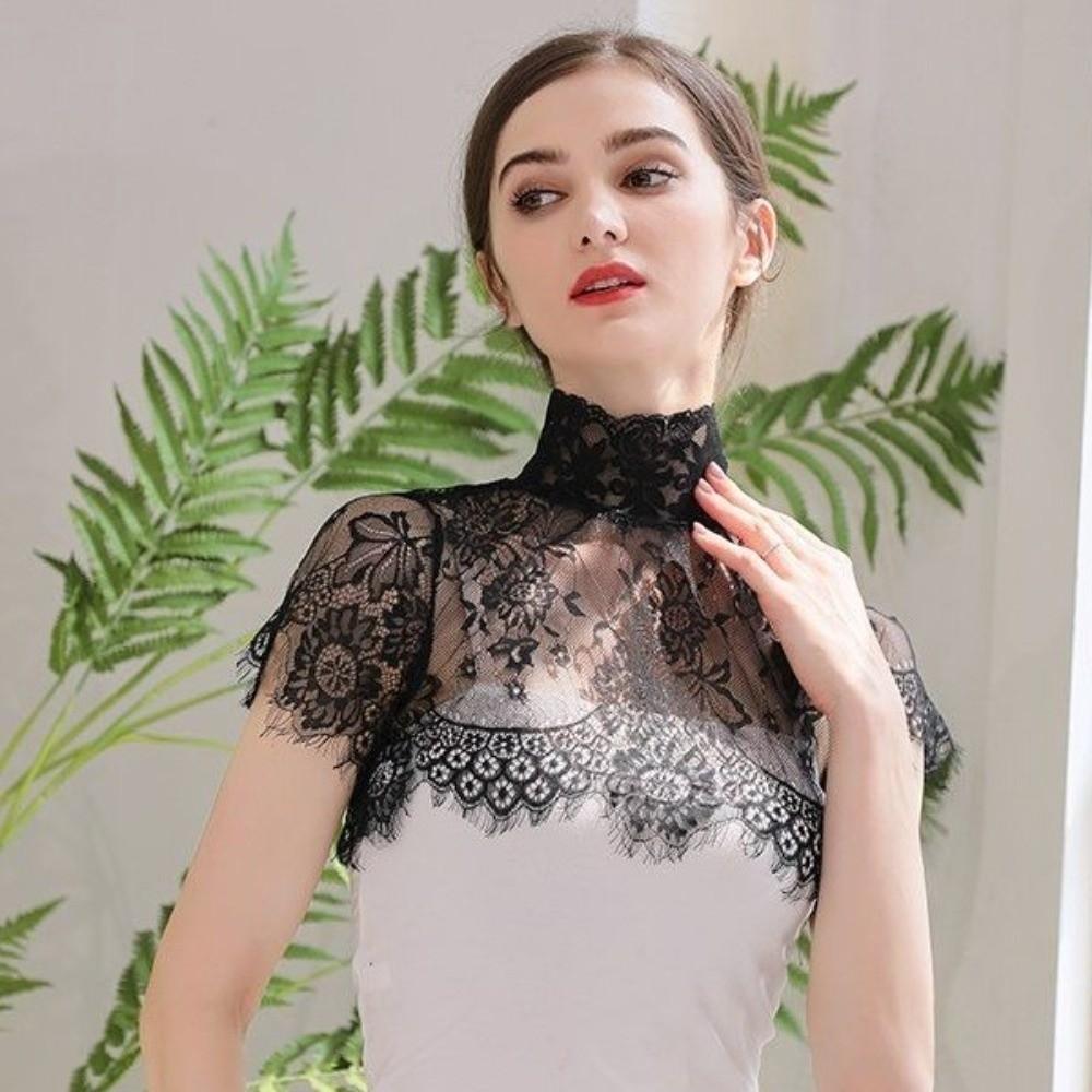 Shawl Wrap Detachable Fake Collar Elegant Removable Collar Beautiful Blouse Lace Collar Sweater