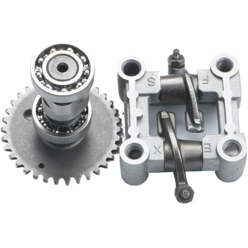 A9 Camshaft And Standard Cam And Rocker Compatible With GY6 50cc 80cc 100cc 139QMB 139QMA Compatible with And Karts(9 HOLE CAM)