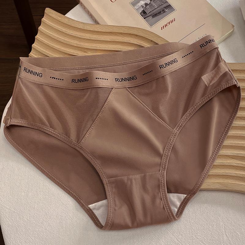 Summer Thin Cotton Underwear for Women Knickers Comfortable Breathable Hip Hugging Sports Mid Waist Triangle Panties