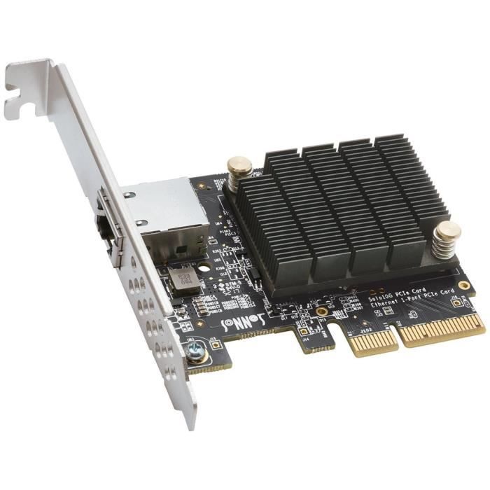 Carte pcie - sonnet - solo10g - 10gbase-t - nbase-t - compatible mac/windows/linux