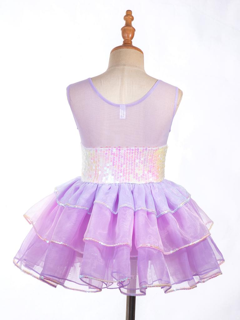 Kinderen Meisjes Pailletten Mouwloos Ballet Dans Jurk Tutu Rok Leotard Ballerina Danskleding Kostuums