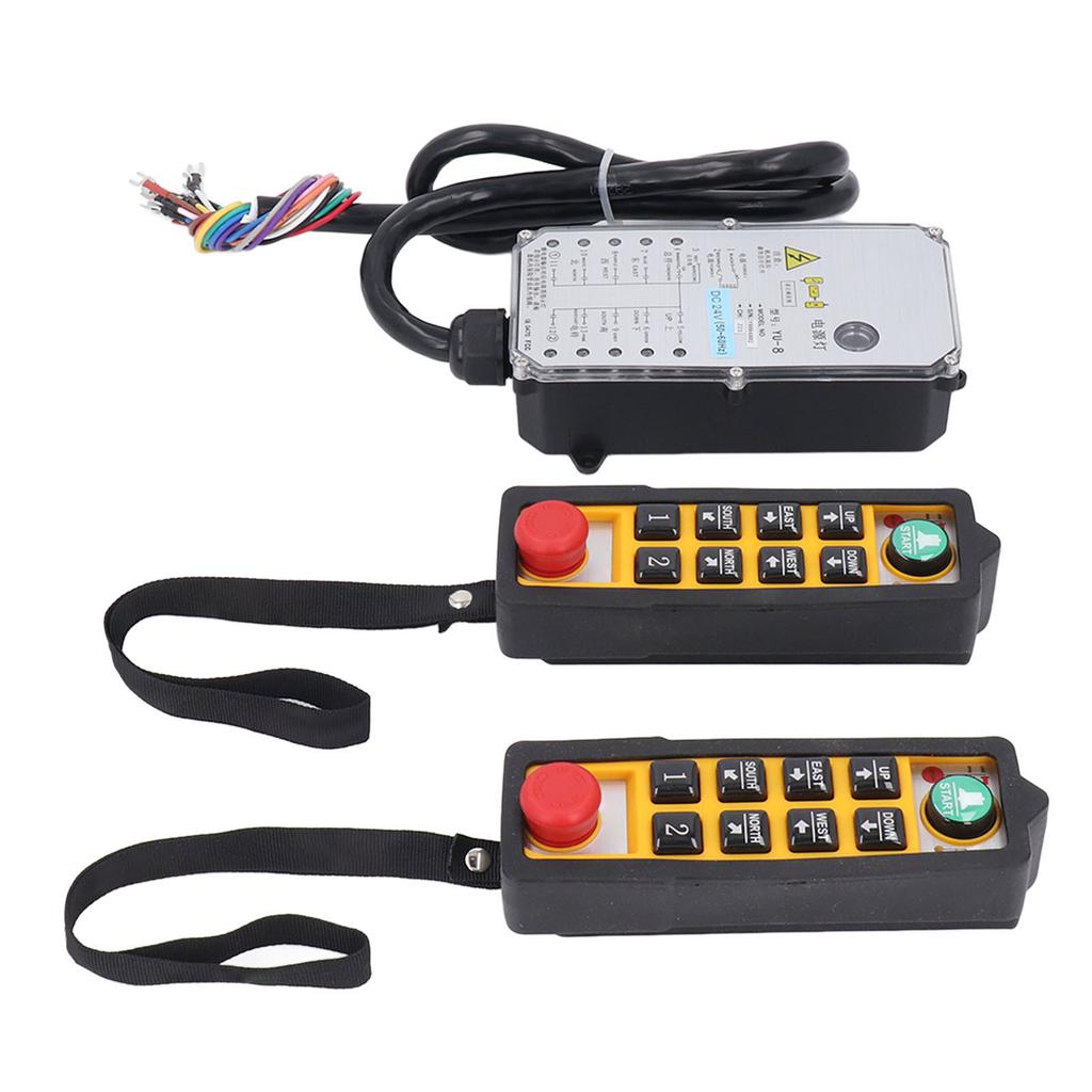 Jeřábový průmyslový dálkový ovladač Dvojitá rukojeť 6 tlačítek Elektrický zvedák Bezdrátový spínač Vysílač