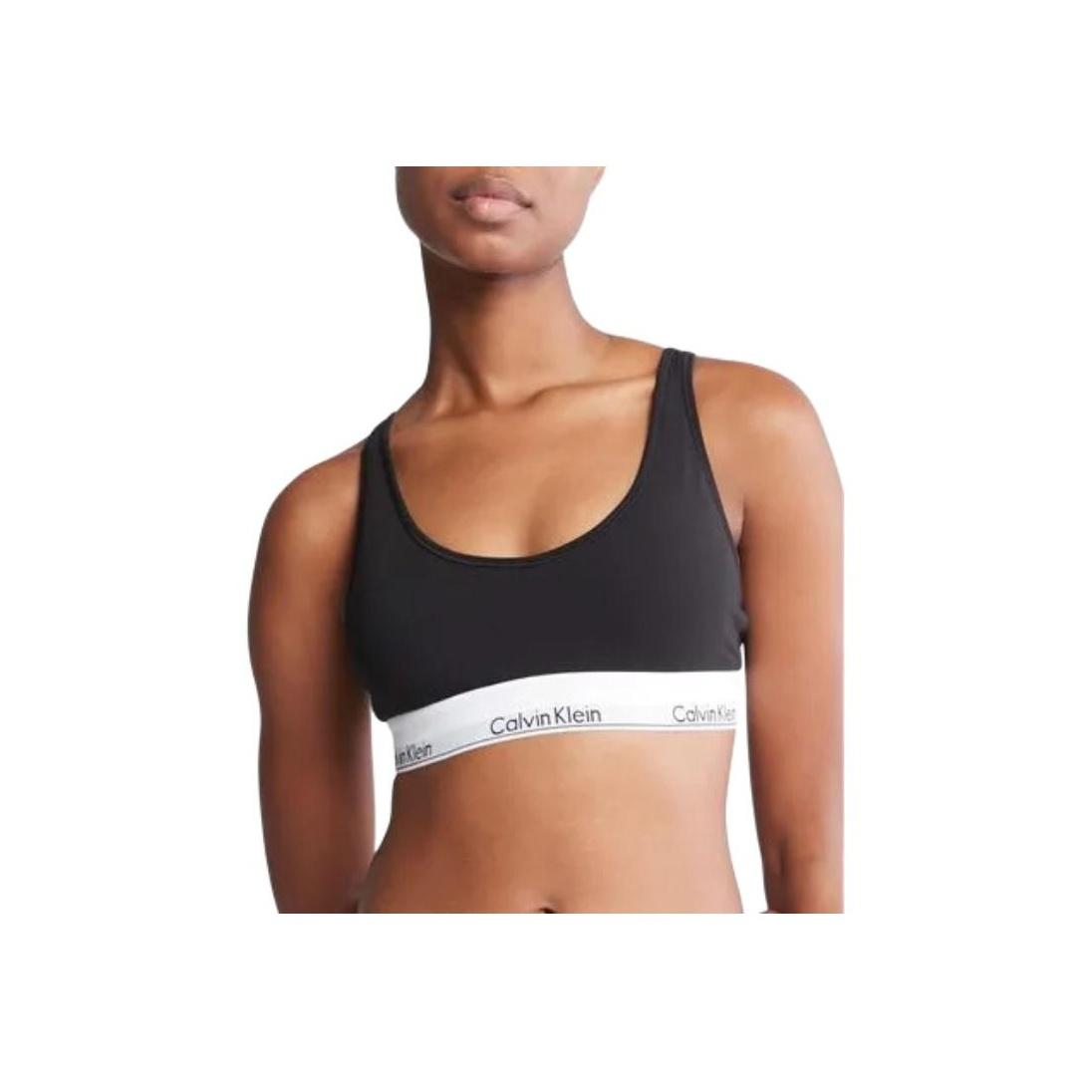 

Calvin Klein Letter Bralette Women Underwear Black QF7586-001 M