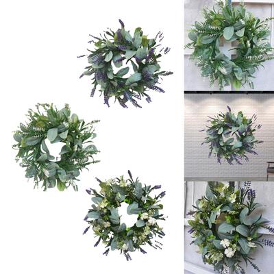 11.81'' Large Eucalyptus Leaves Wreath Garland Decor Housewarming Gift