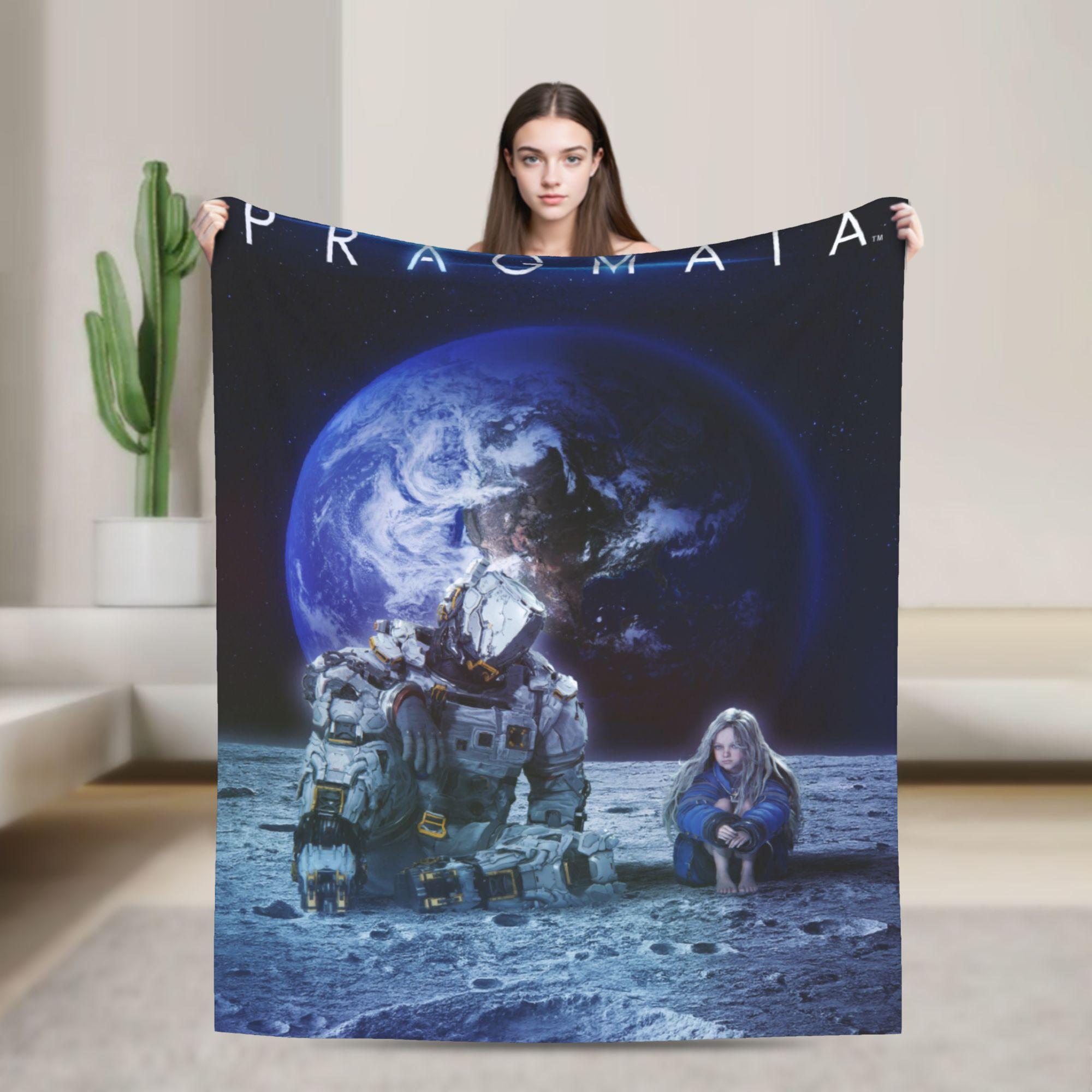 Pragmata Blanket Quality Super Warm  Throw Blanket Spring Picnic Couch Chair Funny Bedspread 130x150cm