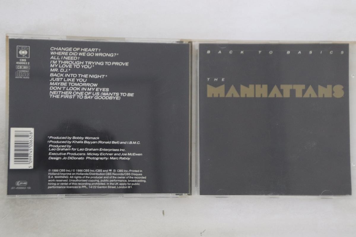

CD MANHATTANS - Back To Basics CBS4500632 CBS 1986 Europe Dance & Electronica Used