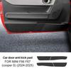 For Mini Cooper S F66 F67 2024 2025 Car Door Anti-Kick Mat Suede Leather Sticker Soil-Proof Children's Kick Pad Accessories