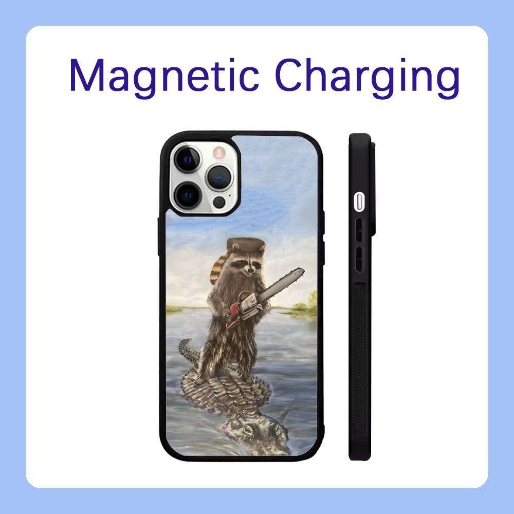 

Raccoon Cute Cool with Magsafe Phone Case For iPhone 17,16,15,14,13,12,Pro,Max,Plus Magnetic Wireless Charge Cover iPhoneXSMAX