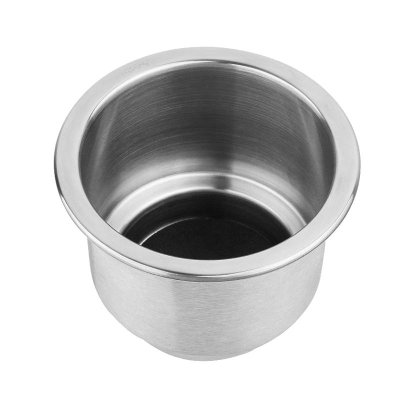 Stainless Steel Cup Holder Marine Boat RV Water Drink Bottle Rustproof Polished All Over Top Polished for Yacht Boat Cup Hold