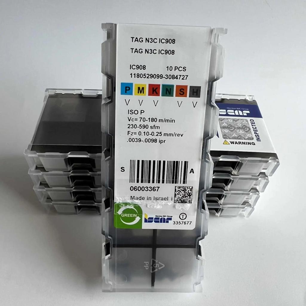 ISCAR / TAGN3C IC908 /Industrial indexable Carbide Inserts 10 PCS