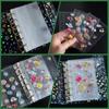 Refillable sticker A7 transparent backing 20 sheets sticker book release for 6-hole book, size, paper, included, refill, paper, girls.