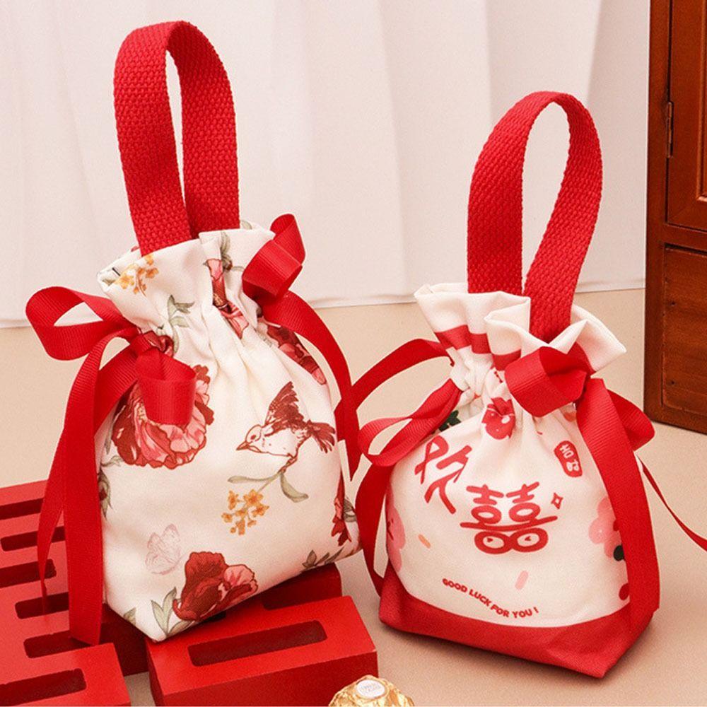 Portable Handheld Candy Bags Drawstring Candy Storage Bags Coin Purse New Candy Box