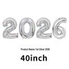 2026 Large Foil Number Balloons Set: 32'' & 40'' for New Year's Celebrations