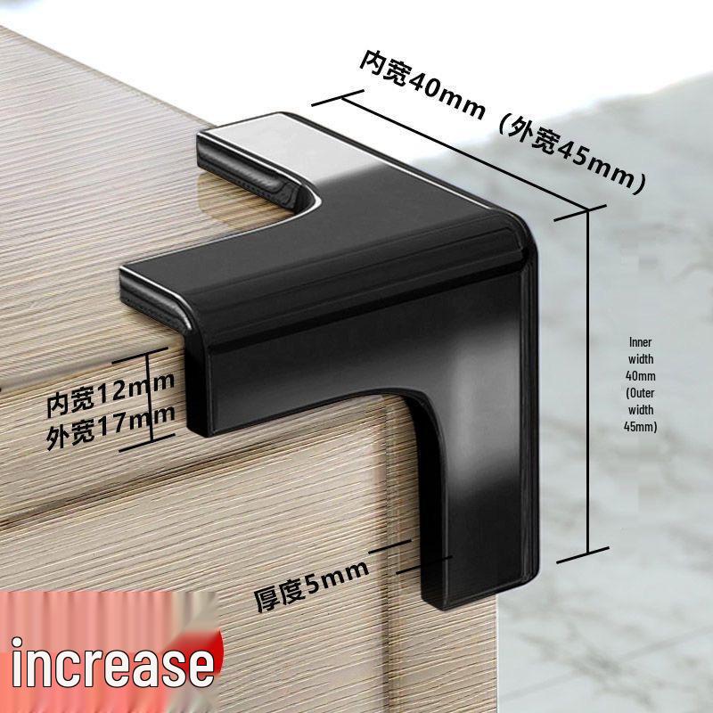T-Shaped Anti-Collision Corner Protector for Tables and Cabinets