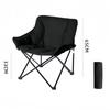 Outdoor Full Sponge Filled Fishing Chair Thickened High Back Portable Outdoor Foldable Chair with Carry Bag