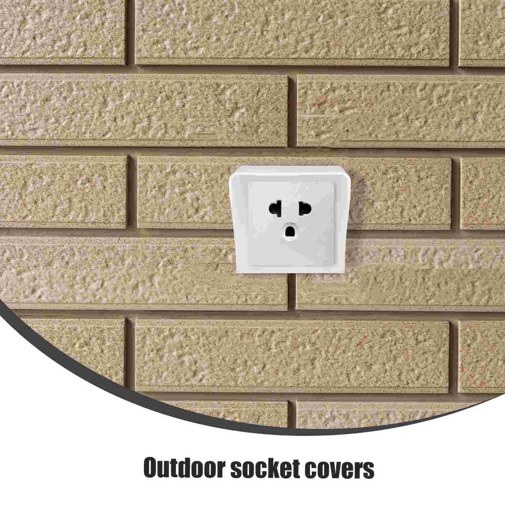 Rainproof Socket Cover Safety Outlet Covers Outdoor Electrical Box Waterproof Plug Cover Exterior Insulation Box Receptacle
