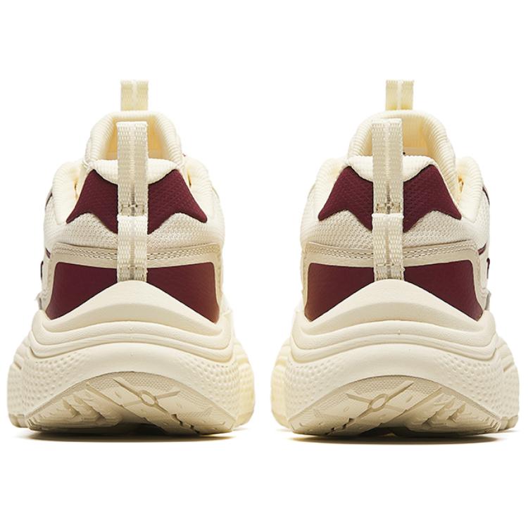 Anta Star Comfortable Shock Absorbing Wear Resistant Low Top Casual Shoes Men Sneakers Beige 912428837-6