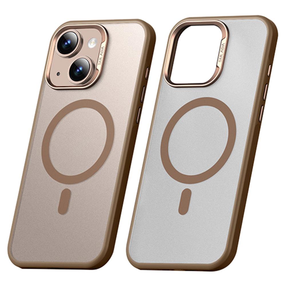 SULADA For iPhone 15 Case Compatible with MagSafe Ultra-Thin PC+TPU Phone Cover A