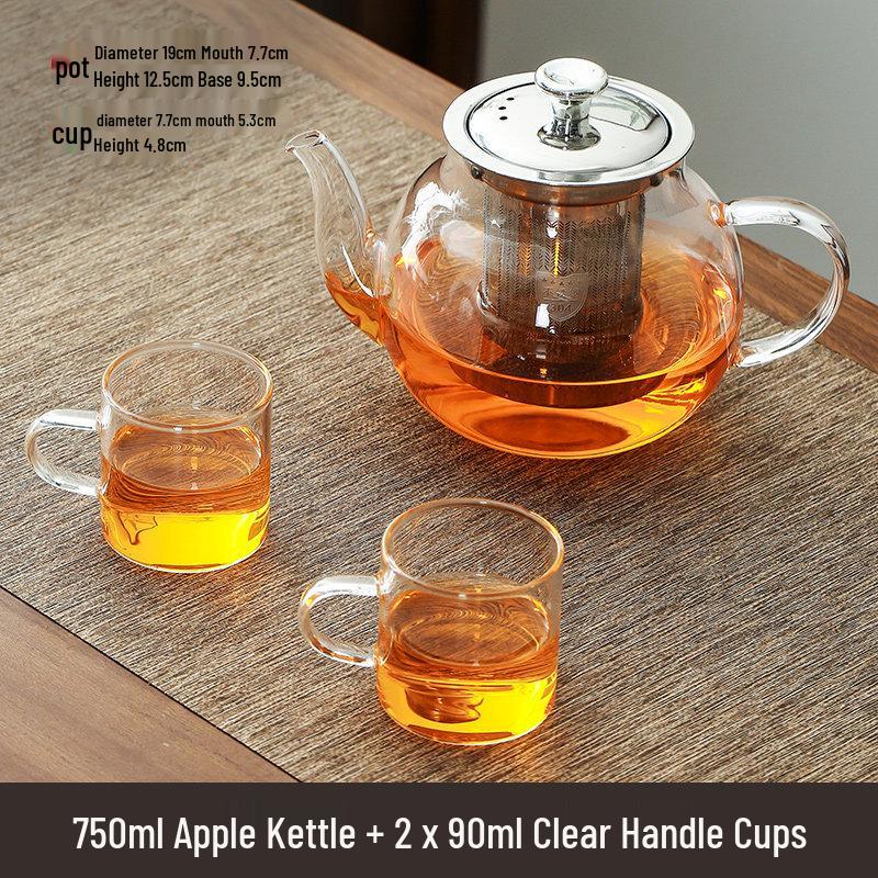 ZISIZ High Borosilicate Glass Teapot