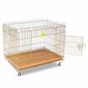 Lejia Foldable Pet Display Cage with Wheels & Tray for Cats & Dogs