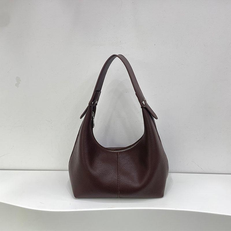 Bolsa de Ombro e Axila Feminina da Moda deste Ano em Estilo Coreano - Versátil Bolsa Dumpling de Mão para Outono/Inverno