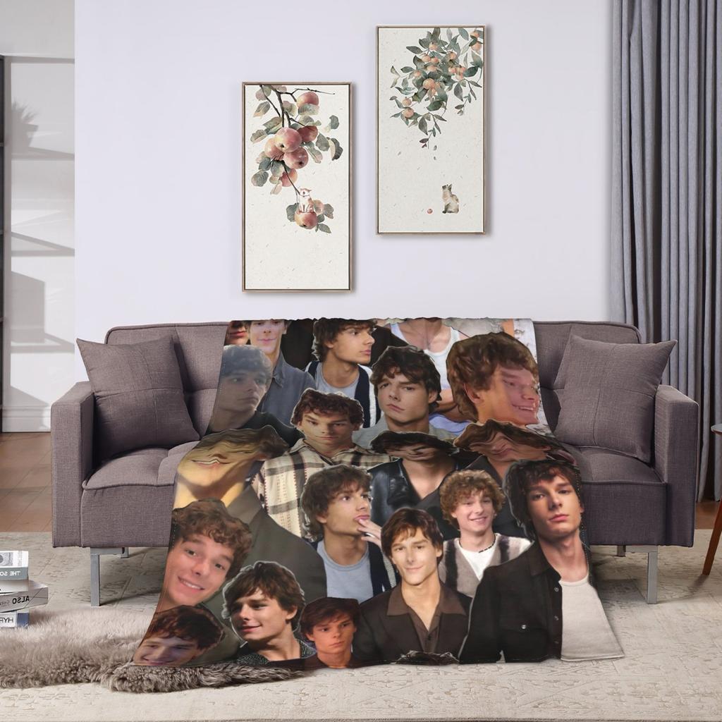 American Mason Thames Actor Blanket Quality Warm Soft Throw Blanket Winter Travel Office Living Room Novelty Bedspread