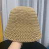 Wind Dome Solid Color Knitted Bucket Hat Autumn and Winter New Bucket Hat Women's Sunscreen Face Cover Basin Hat
