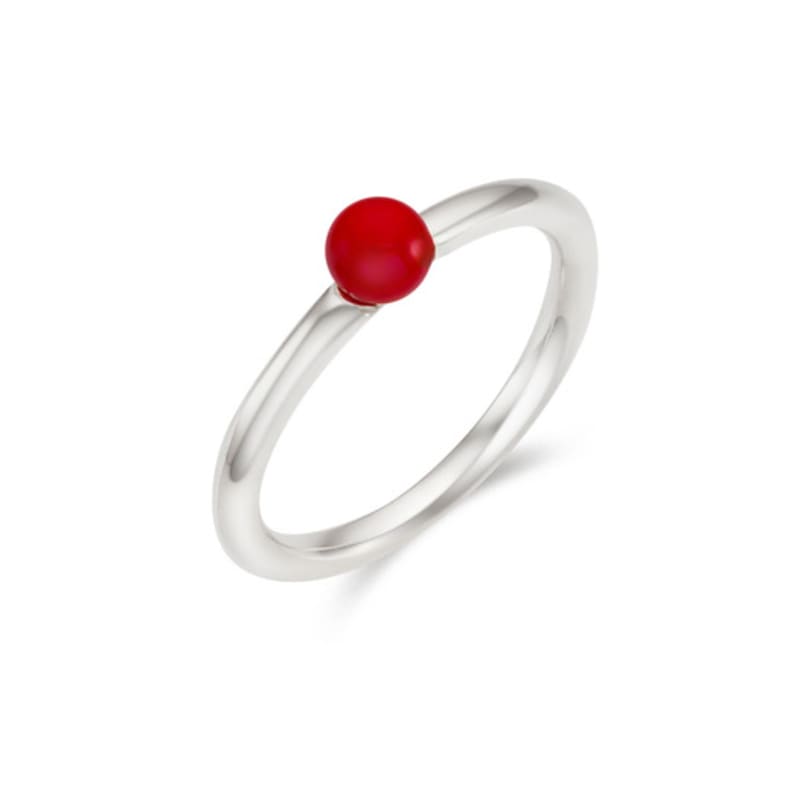 

ROAJU [silver925]redpop ball ring single type