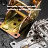 2pcs Locking Folding Hinges Concealed for Cabinets and Door Sturdy Iron Portable Furniture Hardware Easy Installion