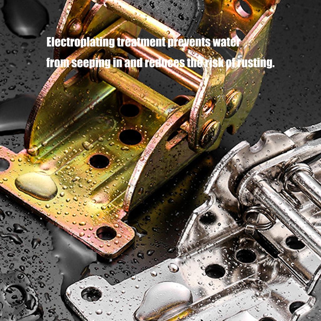 2pcs Locking Folding Hinges Concealed for Cabinets and Door Sturdy Iron Portable Furniture Hardware Easy Installion