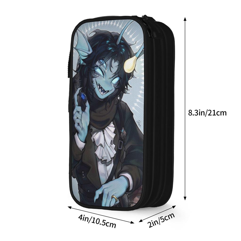 Large Capacity Pencil Pouch Sebastian Solace School Accessories  Double Layer Pencilcase Girl Makeup Bags Amazing Gift