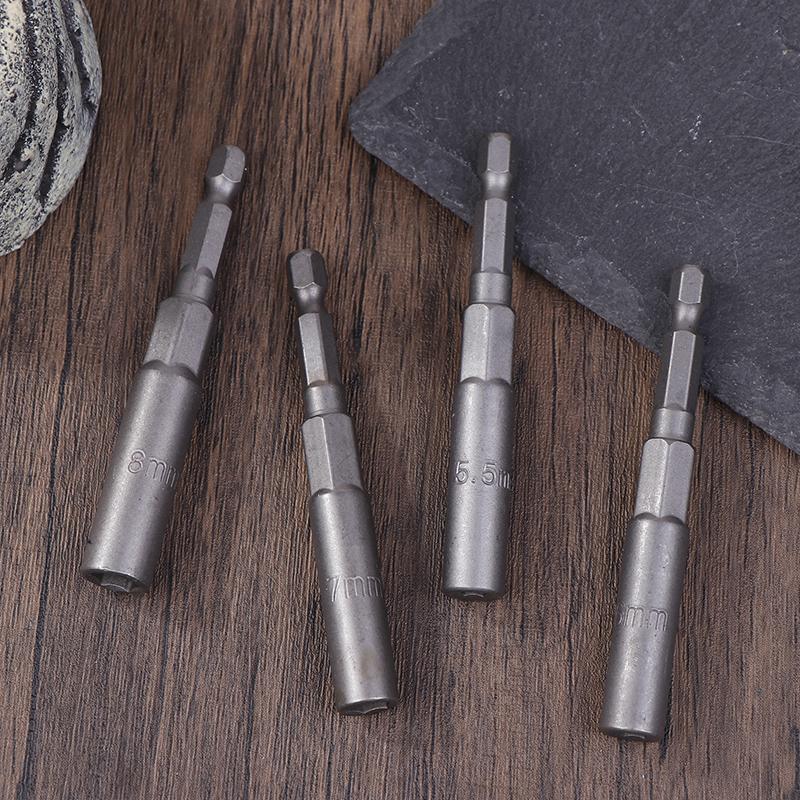 10/15Pcs Length Deepen Impact Socket Adapter 5.5-19Mm Power Nut Driver Socket Set 1/4-Inch Screwdriver Key Head Hand Tool Set