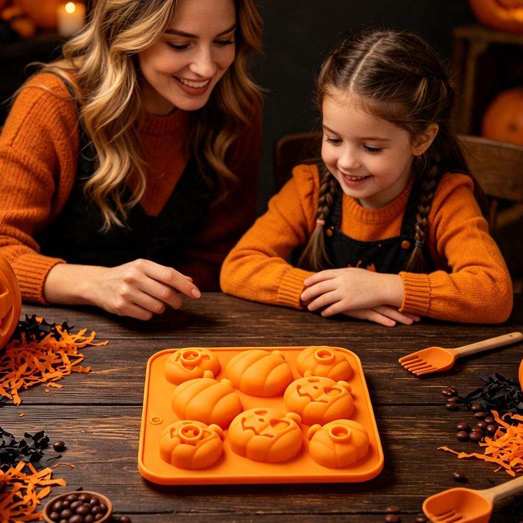Halloween Silicone Chocolate with Shapes for DIY Candy Baking and Party Gifts