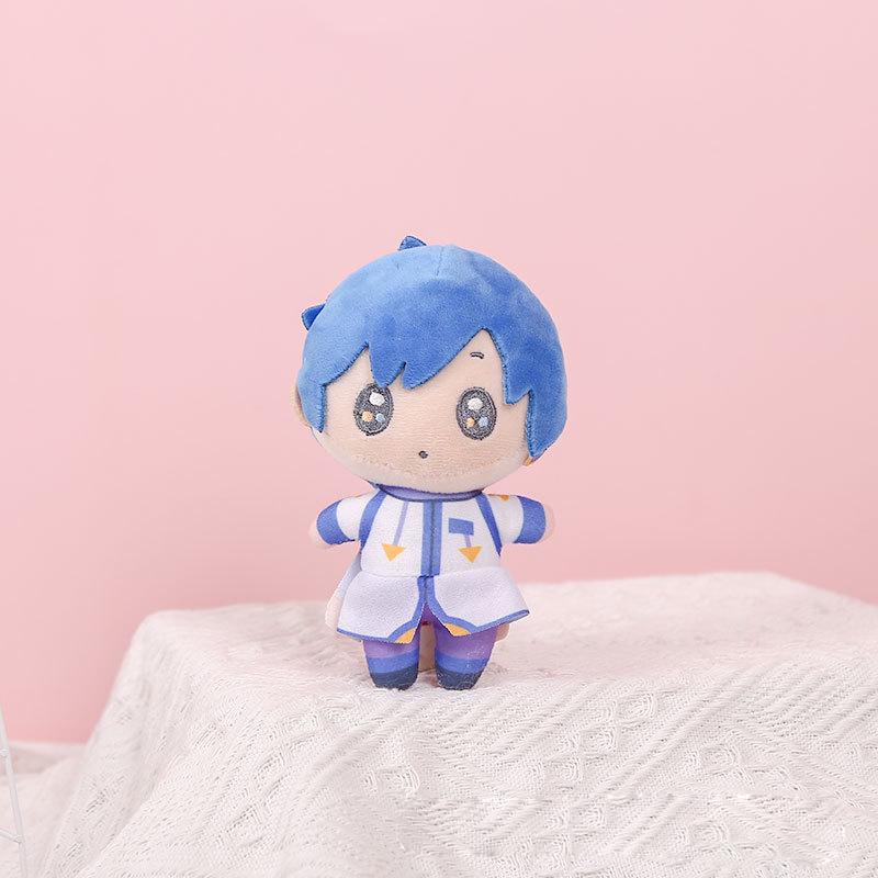 12CM Anime Hatsune Miku KAITO MEIKO Luka Kagamine Rin Len Figure Kawaii Q Version Plush Doll Keychain Bag Pendant Decor Toy Gift