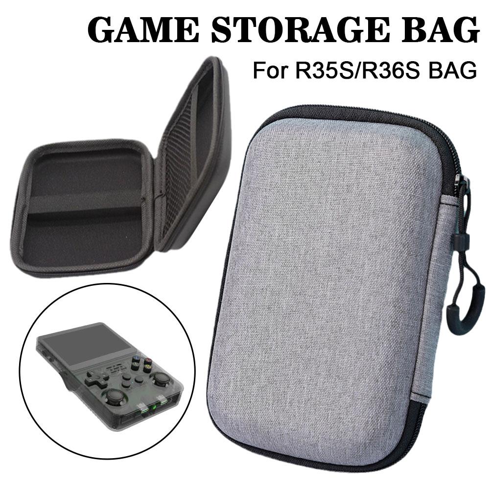 Protective EVA Hard Case for R36S R35S Game Console Game Storage Bag with Accessories Compartment Shockproof Anti-Scratch Design