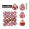 Weihnachtskugeln Set 16 Stück Bruchsicher Weihnachtskugel 2,36 Zoll Anhänger Feiertag Hochzeitsfeier Dekoration Für