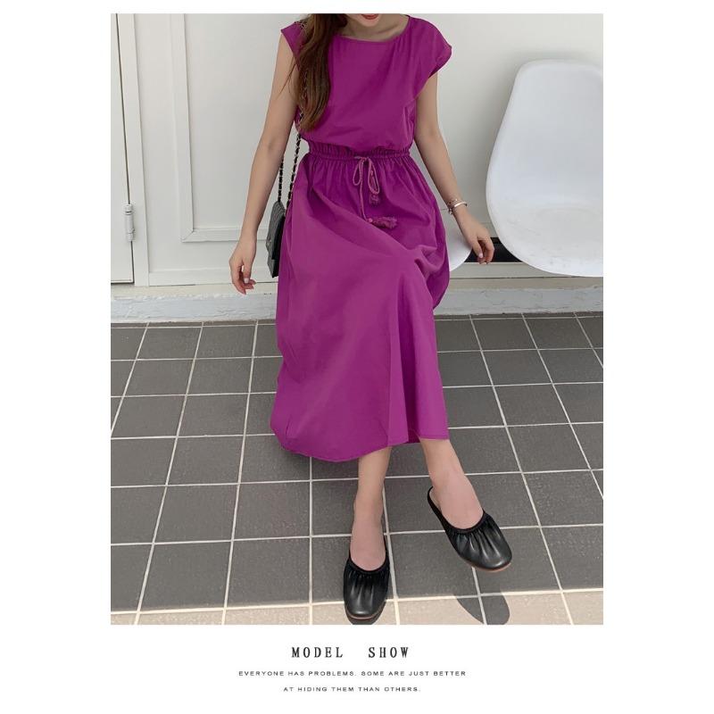 9 Color 5 Size Literary and Artistic Big Skirt Summer New Style Can Be Retrenched Waist Loose Dress