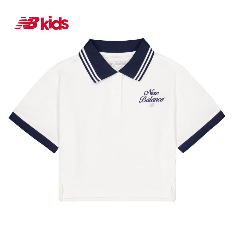 New Balance Girls' Summer College Style Polo Shirt & Pleated Skirt Set