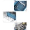 Riuuyyi Dish Drainer Basket, Dish Drying Box, Dish Drainer Rack with Cover, Kitchen Drain Rack with Clear Lid, Hygienic for Kitchen Utensils, Dustproo