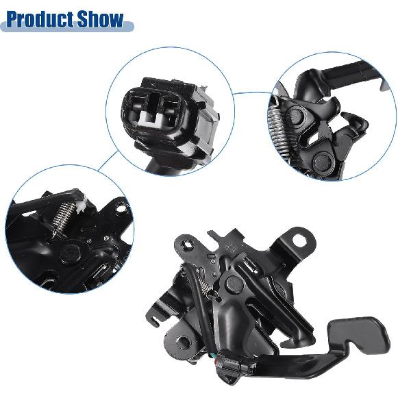 ACROPIX Car Hood Latch Lock Hood Latch Assembly Fit for Toyota RAV4 2019-2021 No.535100R060 - Pack of 1 Black