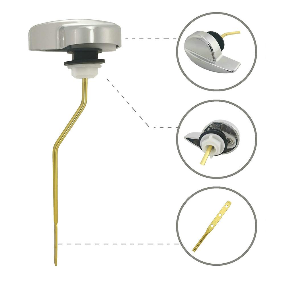 Side Front Mount Toilet Lever Handle for TOTO Toilet Tanks Stylish Metal Design for Enhanced Bathroom Aesthetics