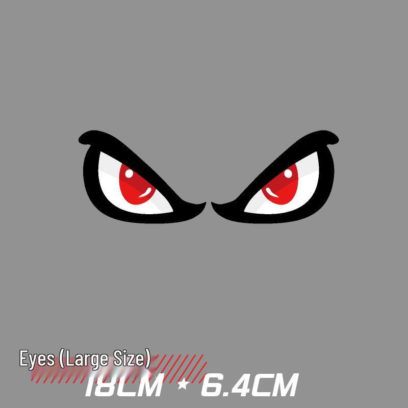 Creative Eye Car Sticker: Personality Decor for Scratch Cover on Car Body, Tail, or Window. Also for Electric Motorcycle.